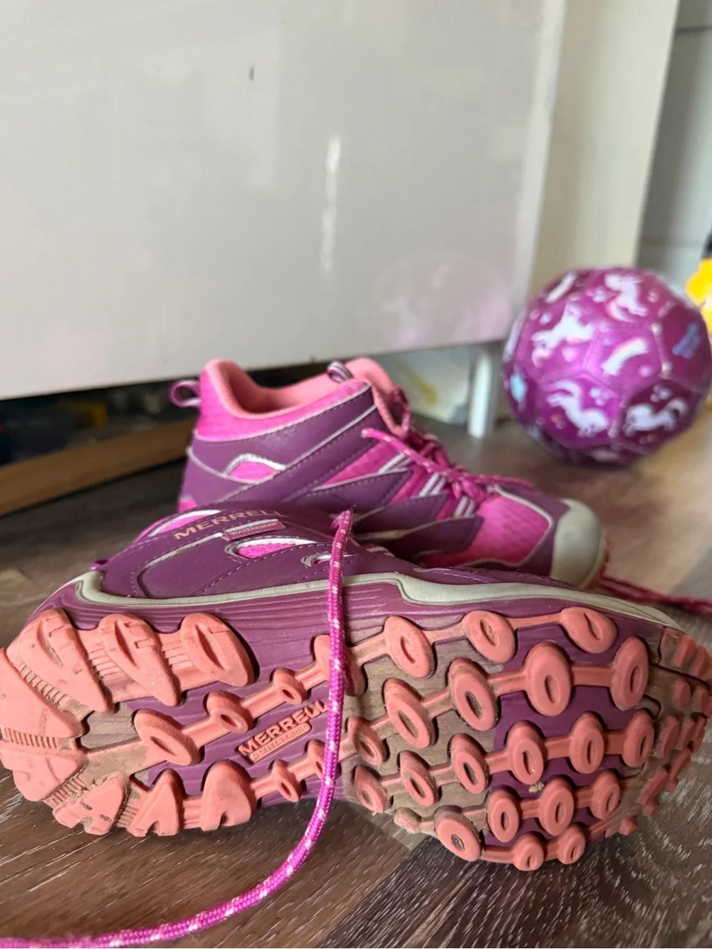 Merrell Kids Pink and Magenta Trail Boots size 13